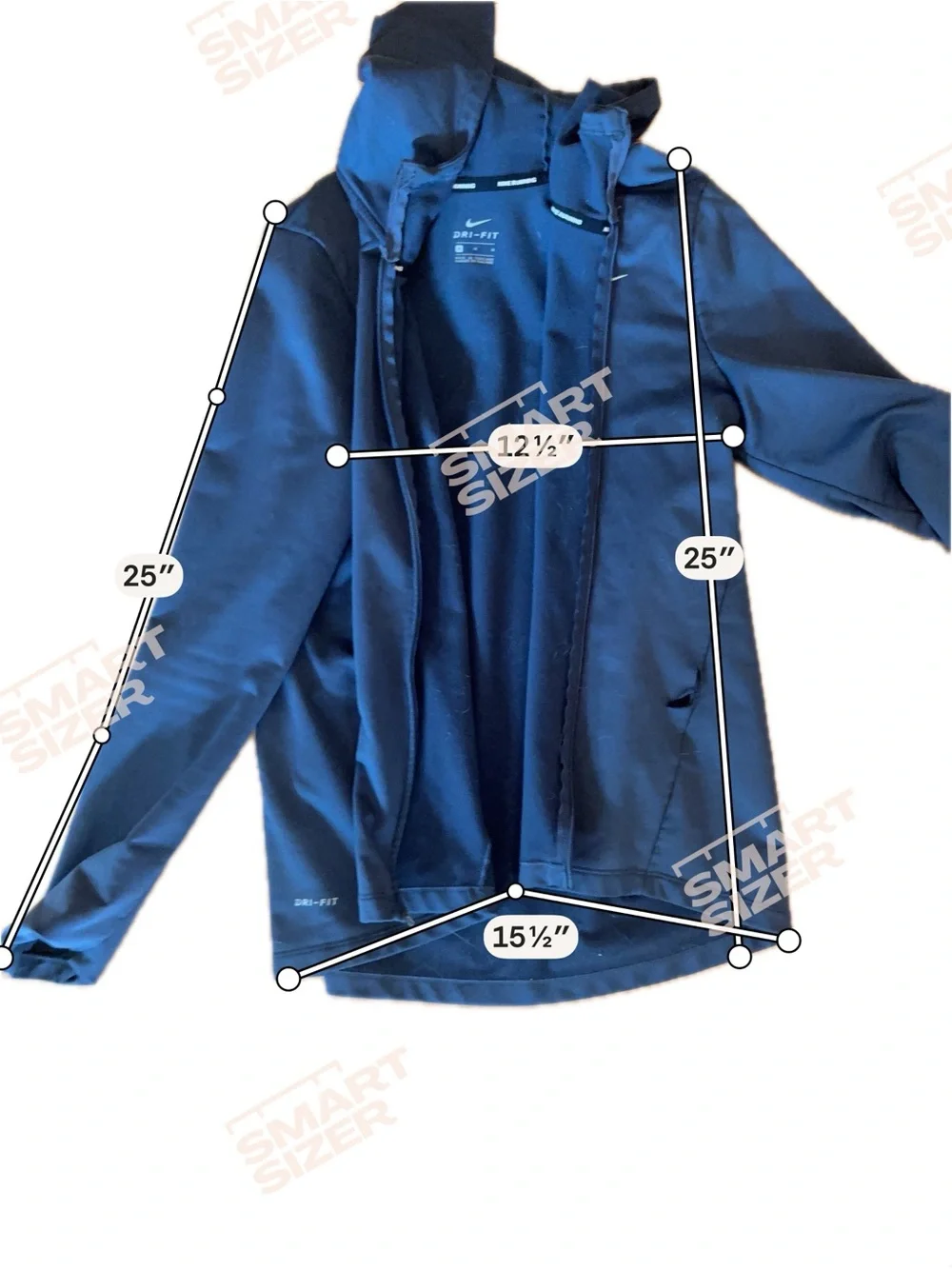 Nike Running Dark Navy Hooded Dri-FIT Jacket